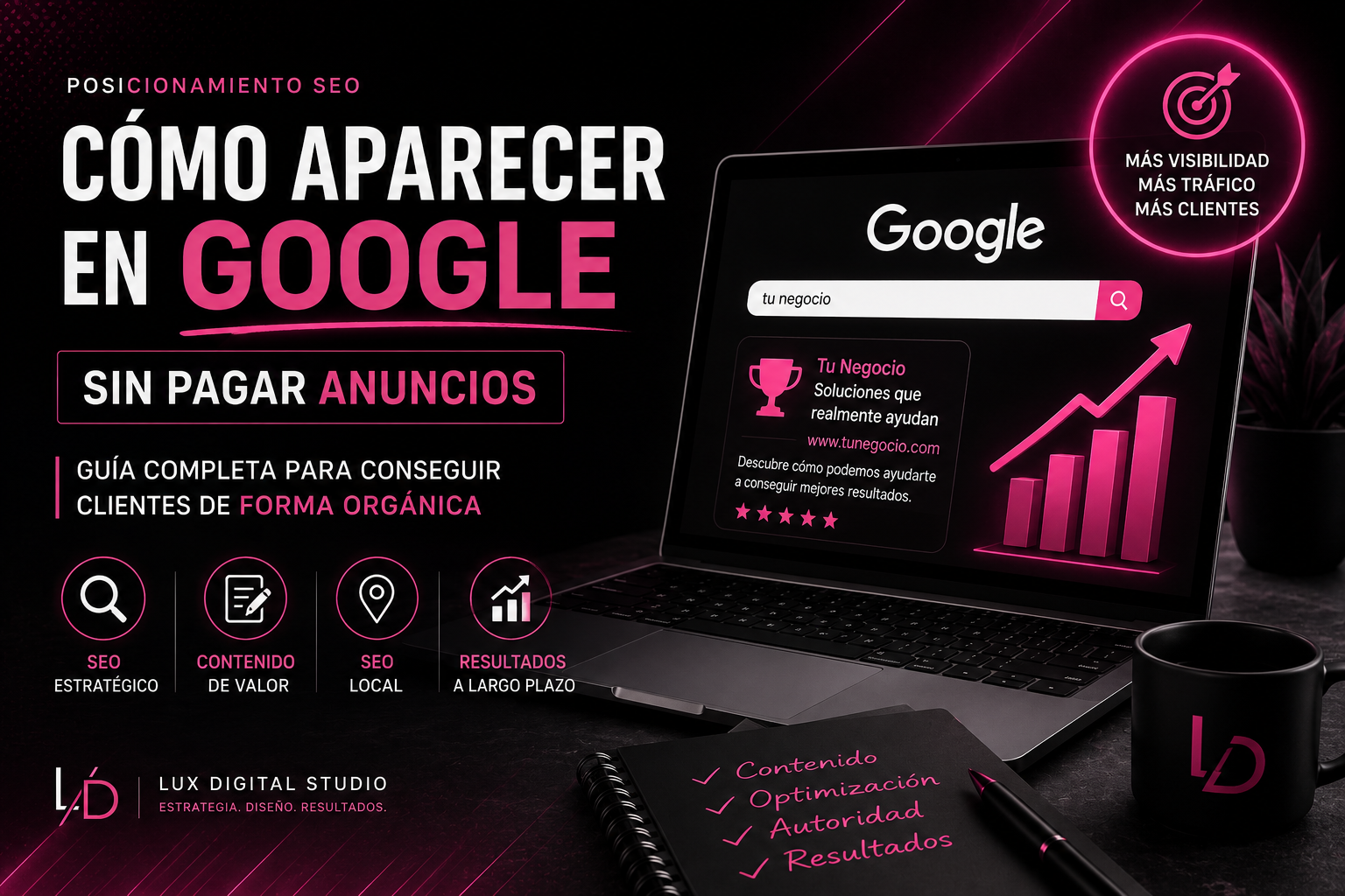 Cómo aparecer en Google sin pagar anuncios: guía completa para conseguir clientes de forma orgánica Cómo aparecer en Google sin pagar anuncios mediante SEO